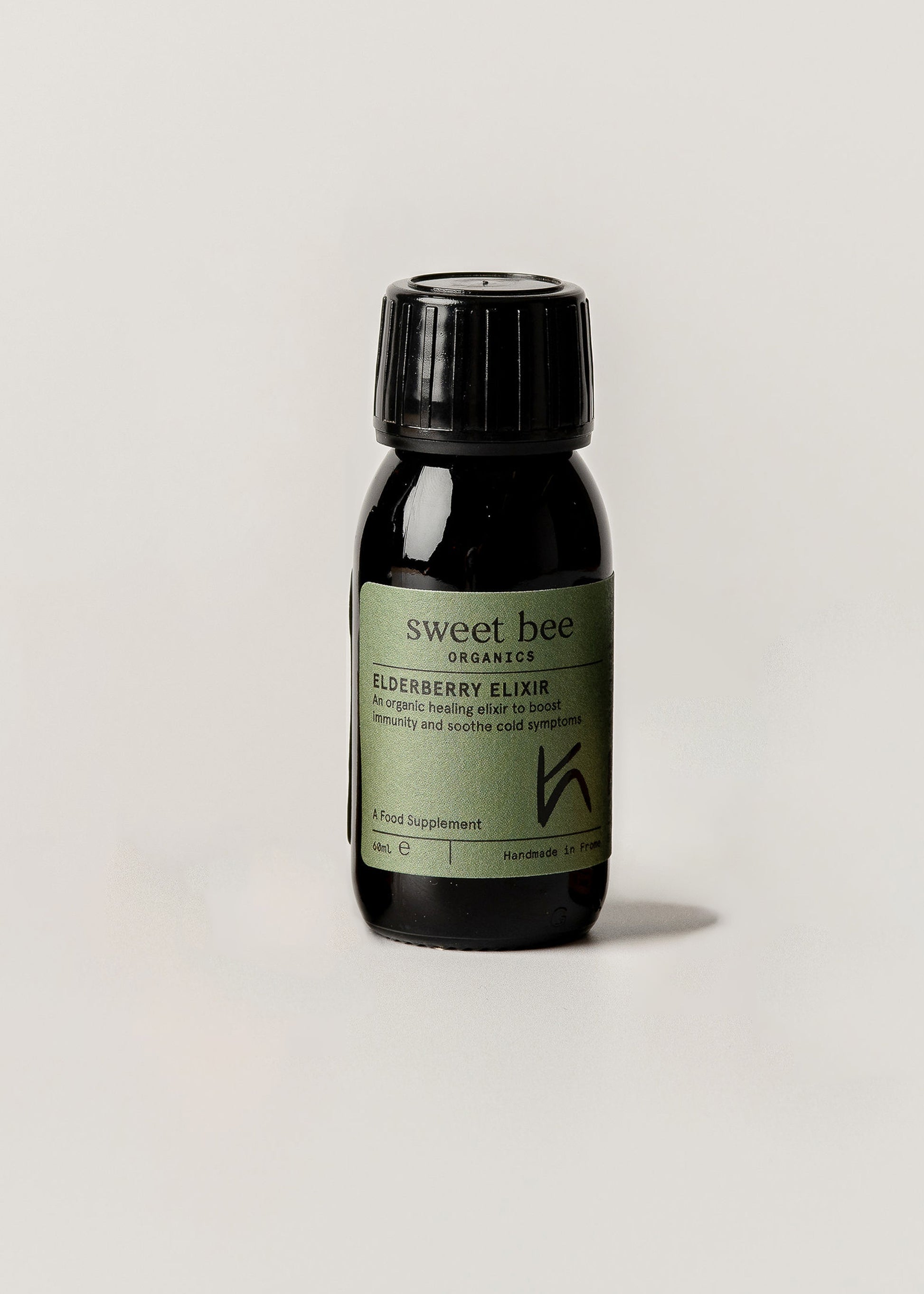 Elderberry Elixir - 2 Fl. oz (Mini) - Natural Remedy For Year-round Wellness - Helps Soothe Cold, Flu, Sore Throat Symptoms - Sweet Bee Organics Elderberry Elixir - 2 Fl. oz (Mini) - Natural Remedy For Year-round Wellness - Helps Soothe Cold, Flu, Sore Throat Symptoms - Sweet Bee Organics